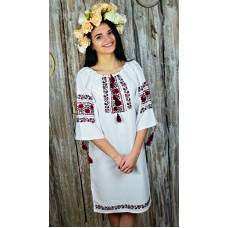 Embroidered dress "Roses"